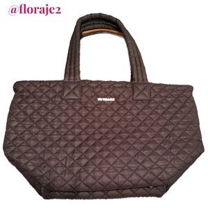 MZ Wallace Medium Metro Deluxe Tote Gray